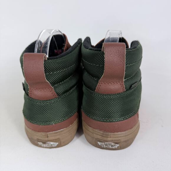 Vans Sk8-Hi Del Pato Duck Boots Women's 8.5 Green Brown Ankle Lace-Up Comfort - Picture 7 of 10